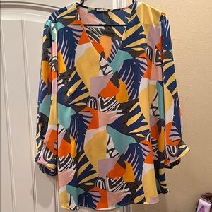 JODIFL Multicolor Abstract Blouse